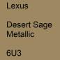 Preview: Lexus, Desert Sage Metallic, 6U3.